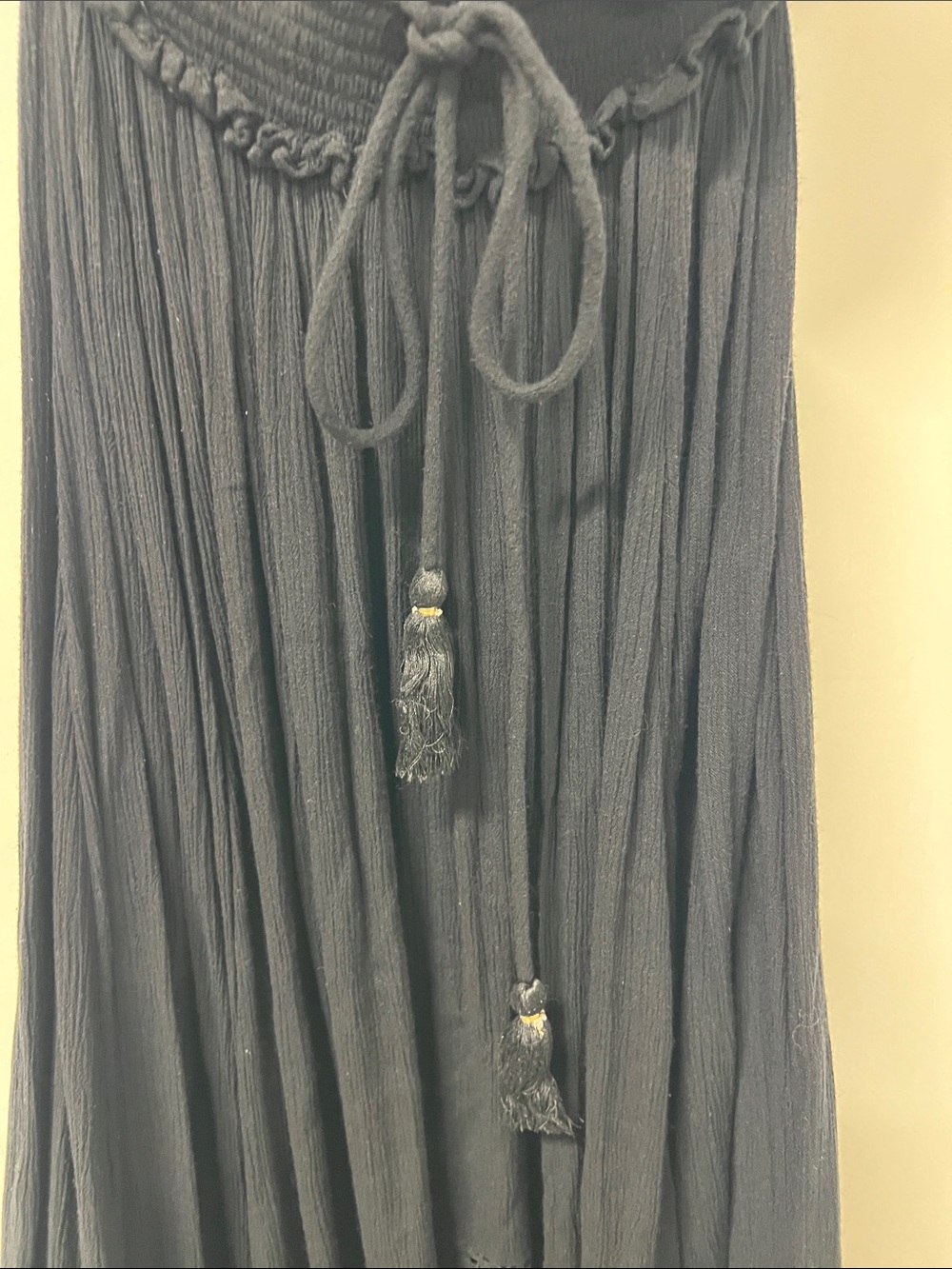 Free People Santa Maria Maxi Dress Black Crochet Lace Boho XS - Picture 6 of 12